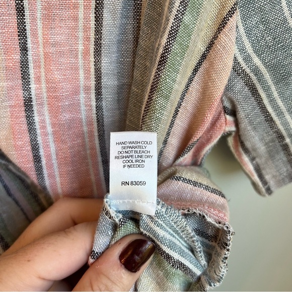 NWT DREW Pastel Rainbow Crop Blouse - Size Small - Picture 13 of 16